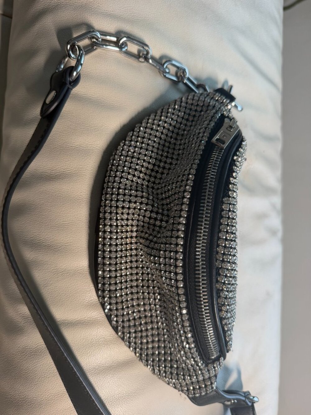 Alexander Wang Crystal Mini Attica Fanny Pack - Black